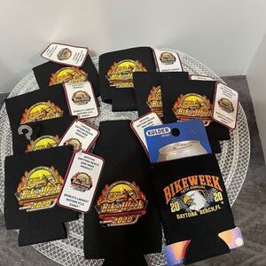 Daytona Beach Bike Week 2020 Koozies Set of 9 NWT